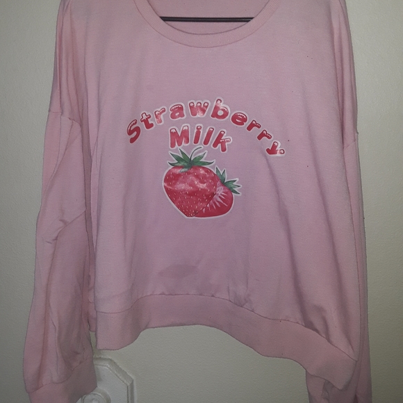 5 For 2shein Strawberry Milk Crop 